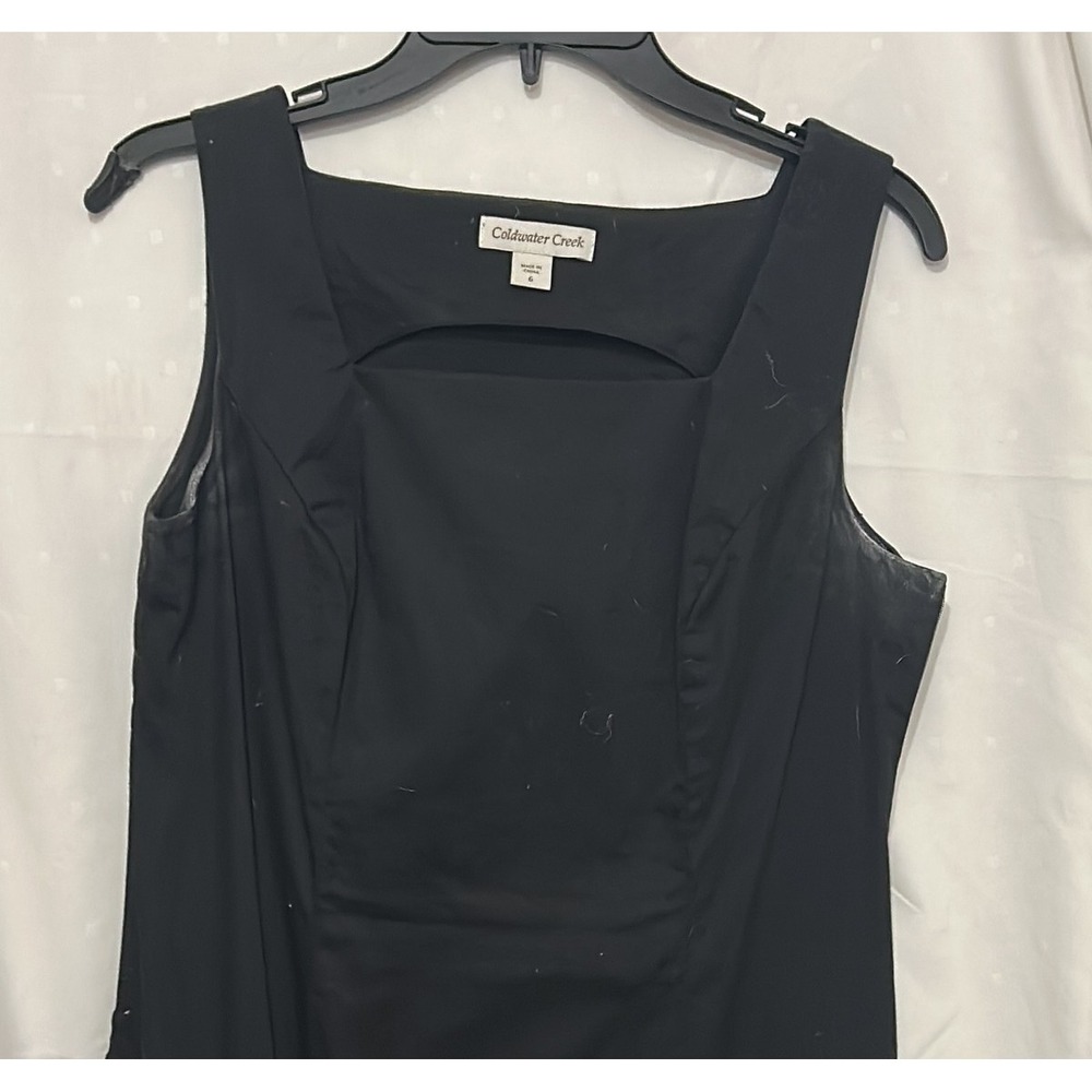 Coldwater Creek Black Sleeveless Cutout Dress